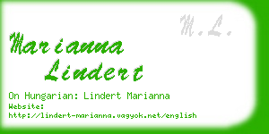 marianna lindert business card